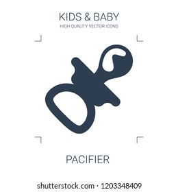 pacifier icon. high quality filled pacifier icon on white background. from kids baby collection flat trendy vector pacifier symbol. use for web and mobile
