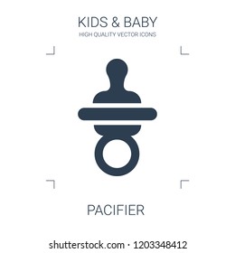 pacifier icon. high quality filled pacifier icon on white background. from kids baby collection flat trendy vector pacifier symbol. use for web and mobile