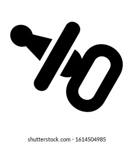 pacifier icon isolated sign symbol vector illustration - high quality black style vector icons
