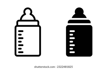 Pacifier icon with outline and glyph style.