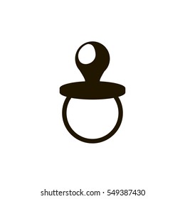 pacifier icon. sign design