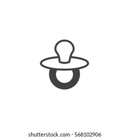 pacifier icon. sign design