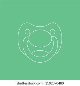 Pacifier icon, vector illustration design. Baby collection.