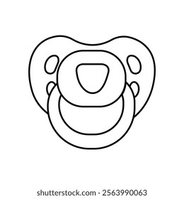 Pacifier icon vector illustration with white background.

