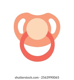 Pacifier icon vector illustration with white background.

