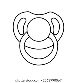 Pacifier icon vector illustration with white background.

