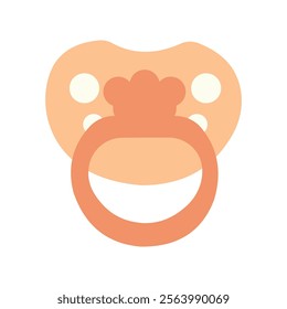 Pacifier icon vector illustration with white background.

