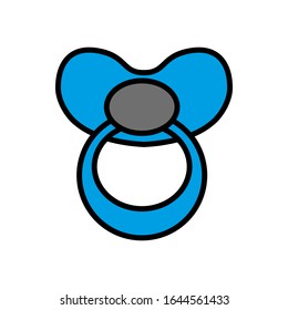 Pacifier icon vector sign and symbol on trendy design