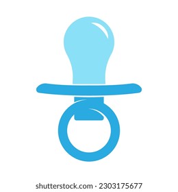 Pacifier milk bottle icon design illustration