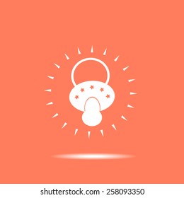 Pacifier vector icon
