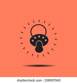 Pacifier vector icon