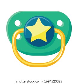 Pacifier Vektorillustration Symbol.Symbol Cartoon Vektorillustration einzeln auf weißem Hintergrund Pazifik.