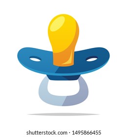 Pacifier vector isolated illustration cartoon