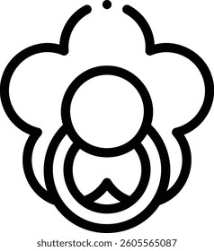 pacifism icon. Thin Linear Style Design Isolated On White Background
