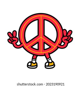 Pacifism Sign Show Peace Gesture Vector Stock Vector (Royalty Free