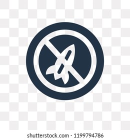 Pacifism vector icon isolated on transparent background, Pacifism transparency concept can be used web and mobile