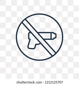 Pacifism vector outline icon isolated on transparent background, high quality linear Pacifism transparency concept can be used web and mobile