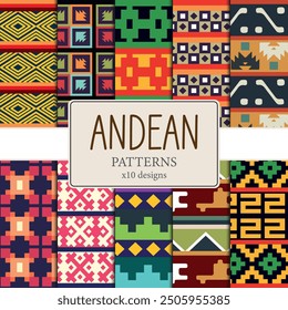 pack of 10 Andean digital papers