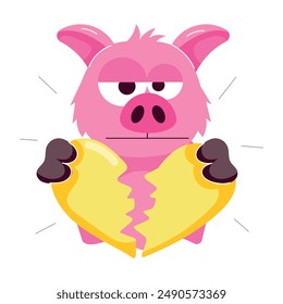 Packung mit 16 niedlichen Schweineaufklebern 

