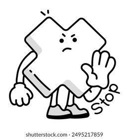 Pack of 16 Funny Mascots Doodle Icons 

