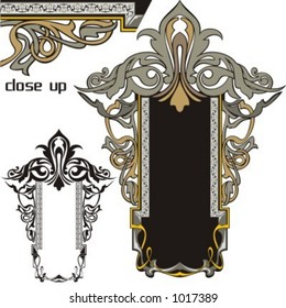 A pack of 2 very CLEAN and EXQUISITE panels with ornamental elements. All vectors are ready for vinyl cutting as well.