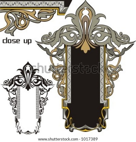 A pack of 2 very CLEAN and EXQUISITE panels with ornamental elements. All vectors are ready for vinyl cutting as well.
