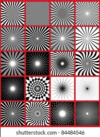 Pack of 20 ray lights patterns. Use them to create your own background with rays.