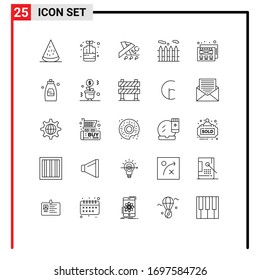 Pack of 25 creative Lines of bathroom; mockup design; growth; real estate; awareness Editable Vector Design Elements