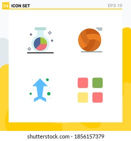 Pack of 4 Modern Flat Icons Signs and Symbols for Web Print Media such as engine; arrow; optimization; basketball; up Editable Vector Design Elements
