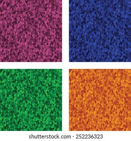 Pack of 4 seamless, varied triangle patterns