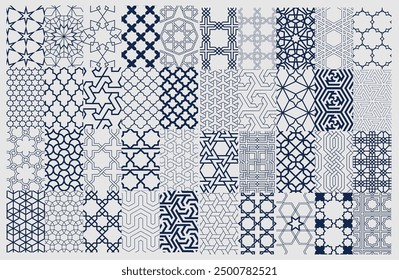 Pack of 40 Islamic Patterns, Arabic Patterns, Persian Pattern