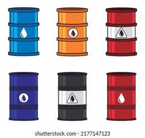 Pack of 6 Liquid Barrels