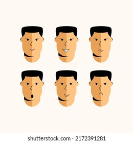 paquete de 6 expresiones man
