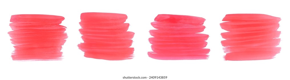 pack of abstract watercolor paint texture backdrop in brush stroke style vector