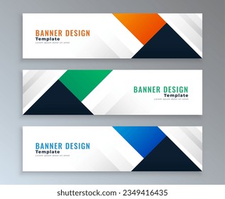 pack of abstract website header background for presentation backdrop vector