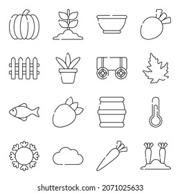 Pack of Agriculture Linear Icons