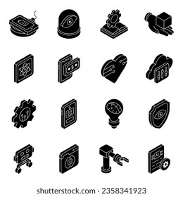 Pack of ai icons. Perfect match for website and Mobile UI Application.