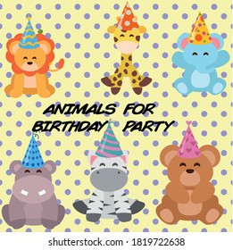 PACK ANIMALS FOR KIDS BIRTHDAY