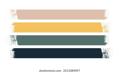 Paquete de Anuncio artístico de textura de mancha áspera en Vector de estilo grunge