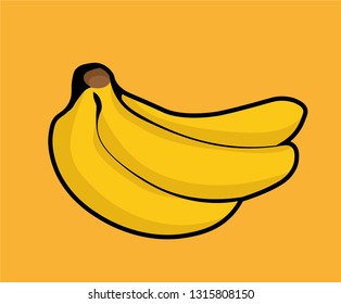 pack of banana - vector