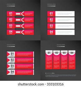 pack banner design 4 item pack pink color