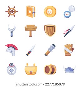 Paquete de accesorios de batalla Iconos 2D 

