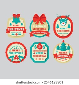 Pack Belle Rétro Noël Tags Design