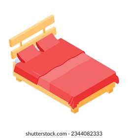Pack of Bedroom Isometric Icons  

