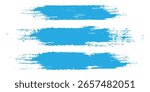 A pack of bent light blue ink vector lines. Long, rounded hand-drawn brush strokes, highlighted text, frames, and circles. Modern Asian calligraphy, eps 10.