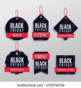 Pack black friday sale labels