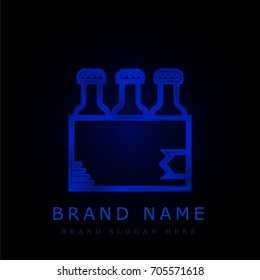 Pack blue chromium metallic logo