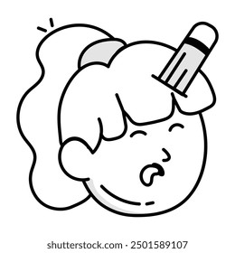 Pack of Book Reading Doodle Icons 

