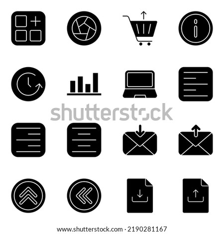 Pack of Business and Feedback Solid Icons
