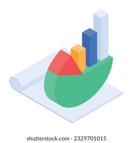 Pack of Business and Finance Isometric Icons 

